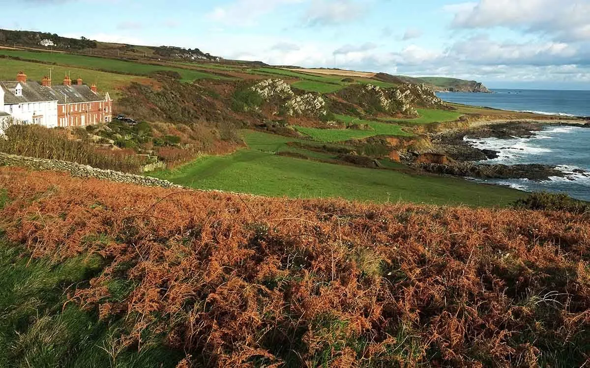 Photo showing some coastal properties in Wales.