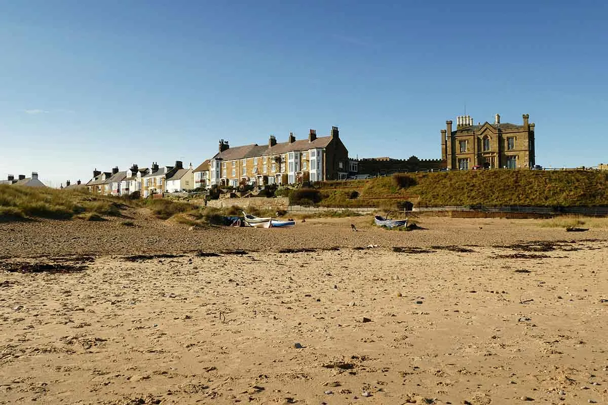 Photo showing some coastal property for sale in England.