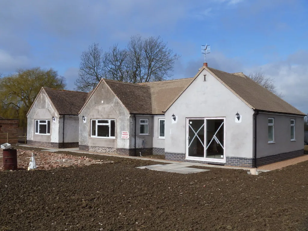 Photo showinig a complete house renovation