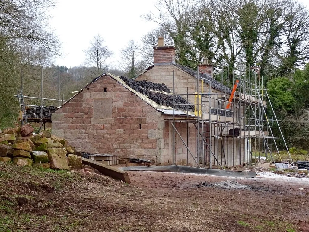 Photo of a cottage undergoing a renovation