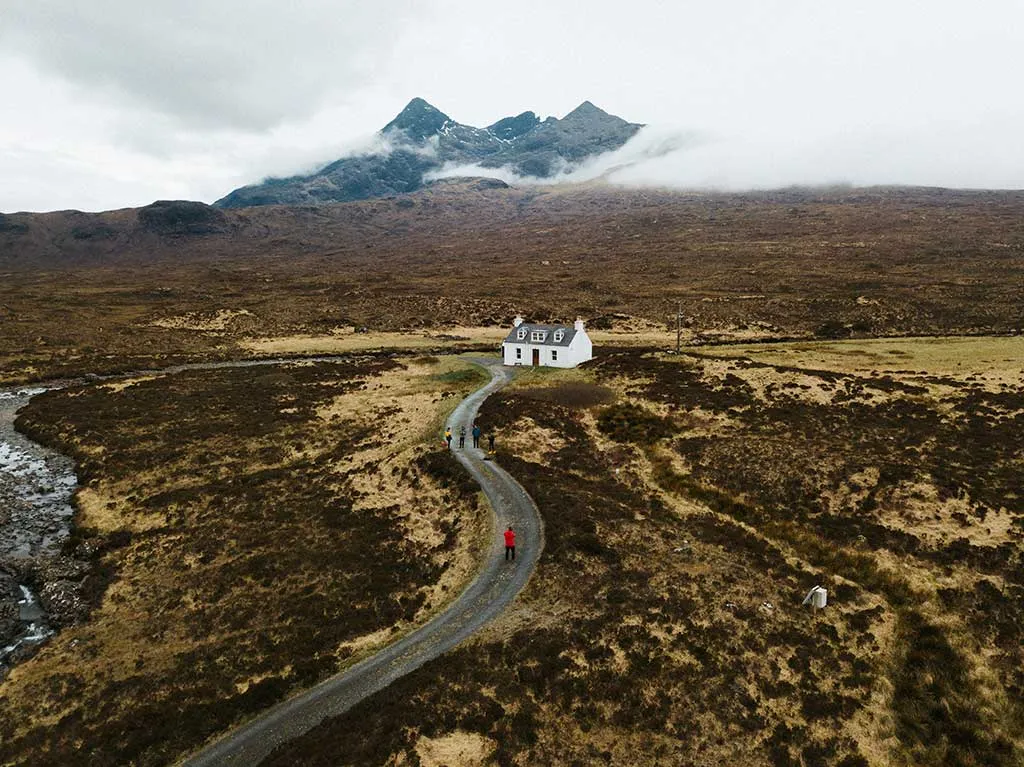 Photo of a croft in Scotland, similar to a smallholding