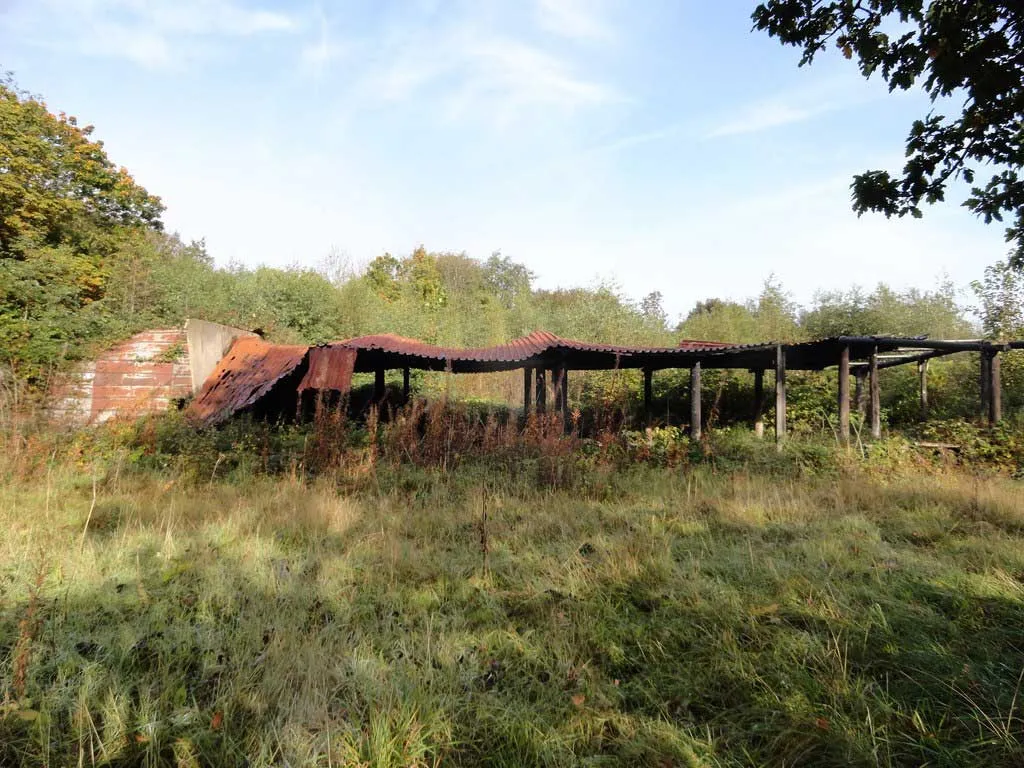 Photo of an old derelict smallholding for sale