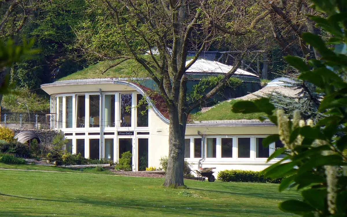 Photo showing an eco friendly conference centre in the UK