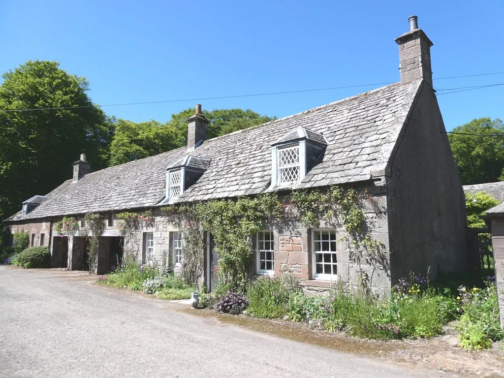 Photo showing some country cottages which were formally farm buildings