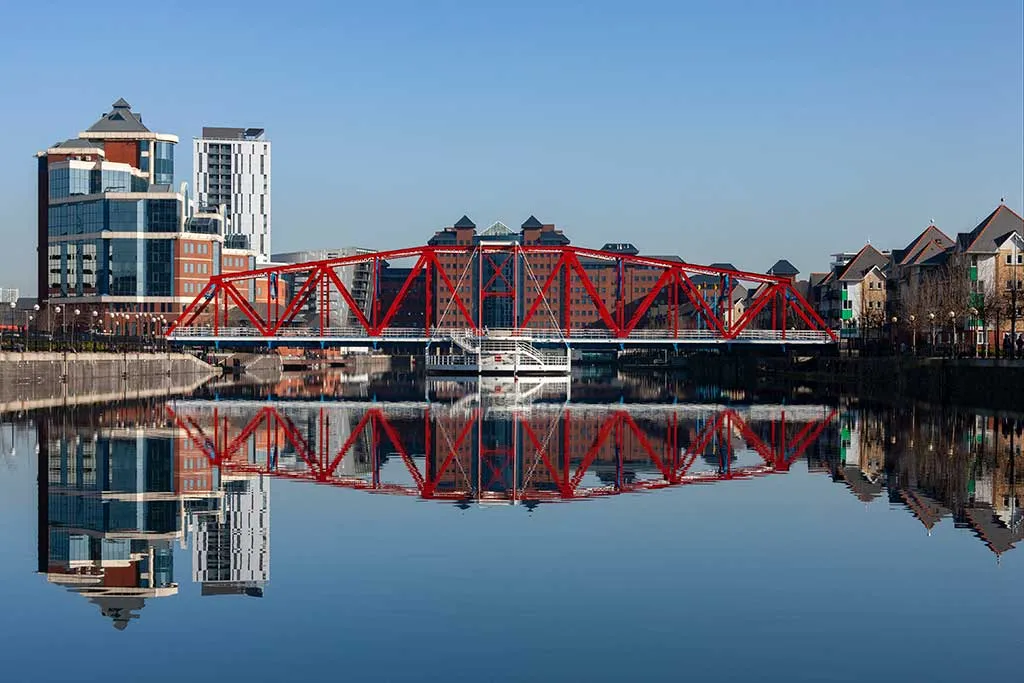 Photo of some expensive flats for sale in Manchester, England