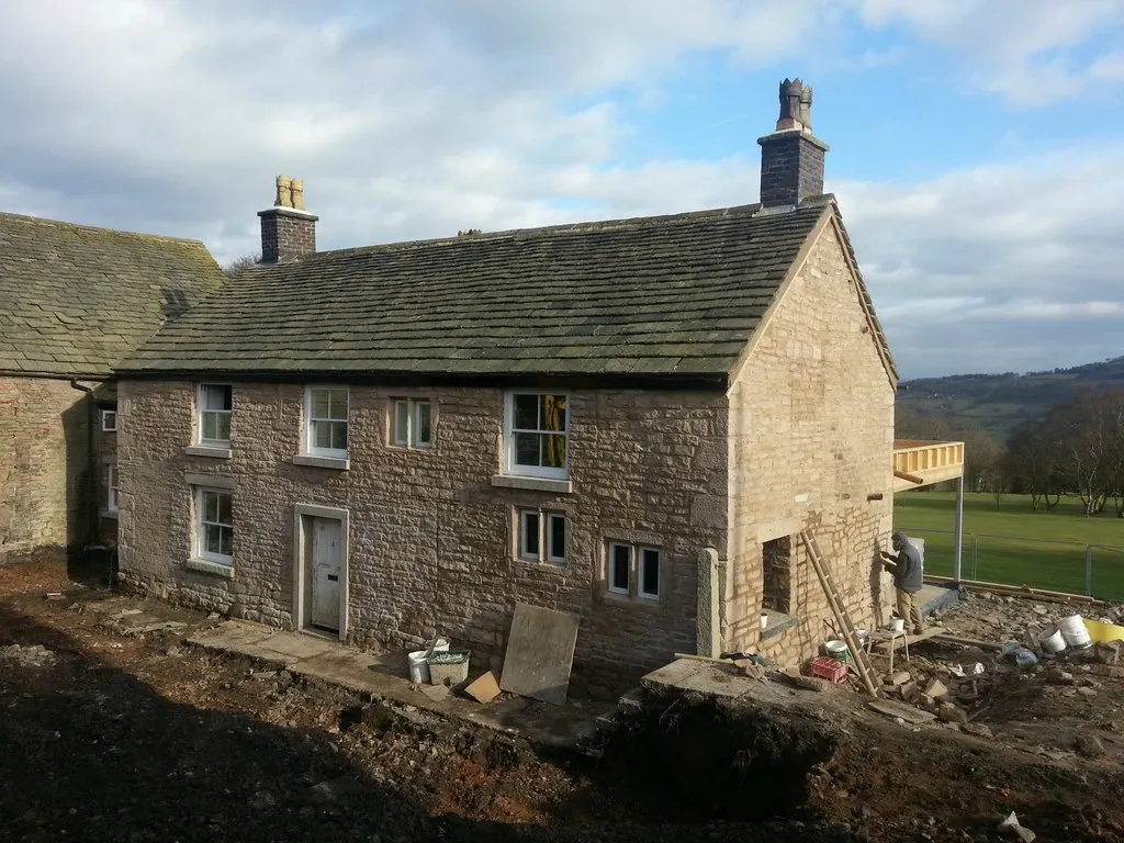 Photo of a house being renovated