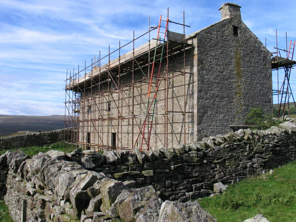 Photo of a house being renovated