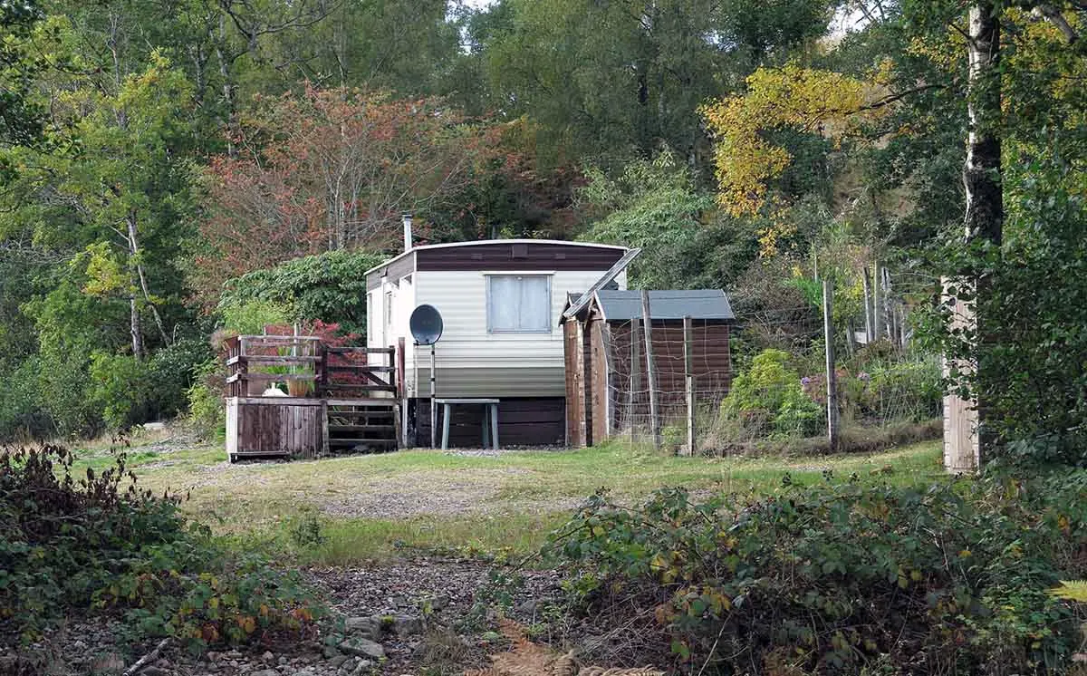 Land With Caravan For Sale