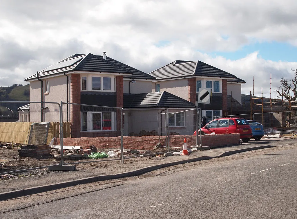 Photo of a new build house