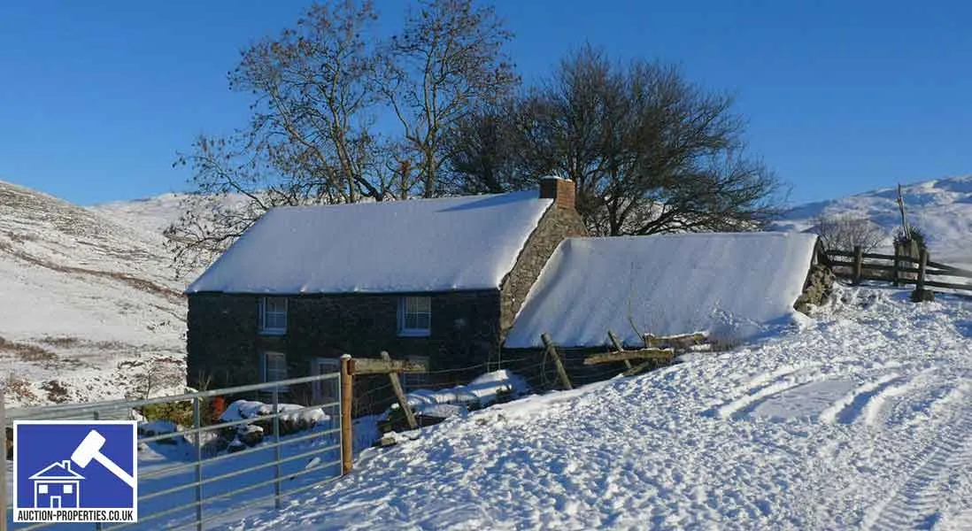 Photo of a remote farm house in Wales