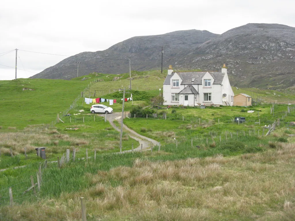Photo of a remote house in Scotland