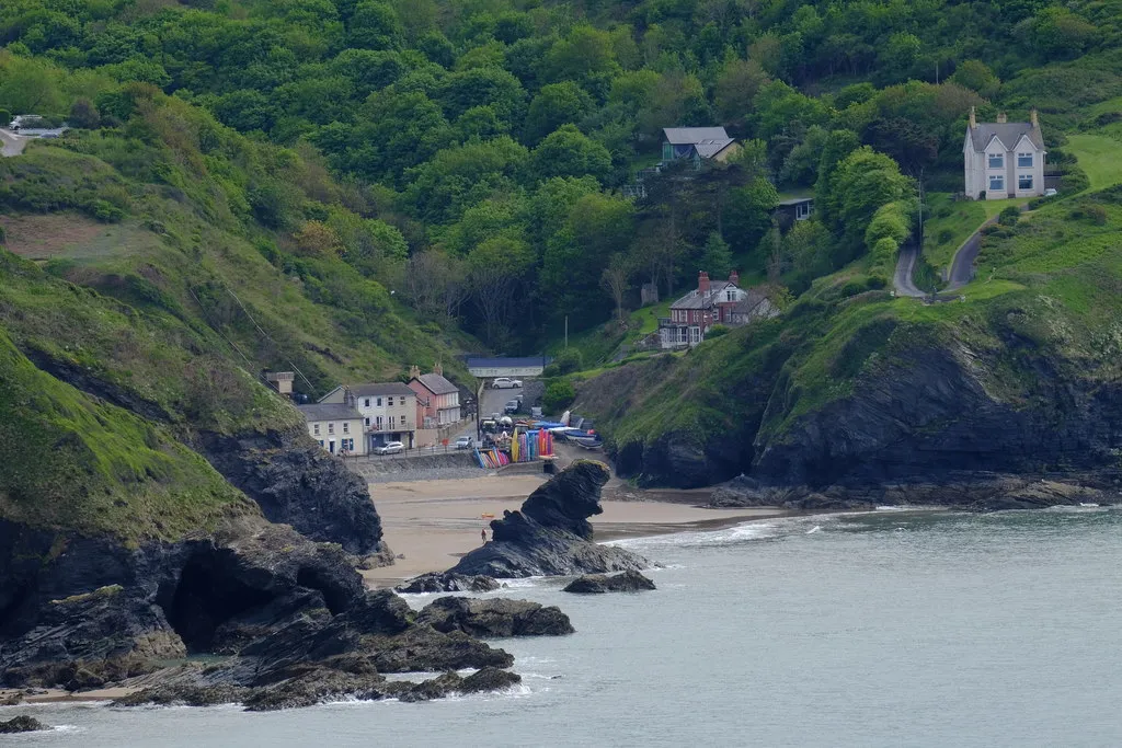 Photo showing seaside properties in Wales