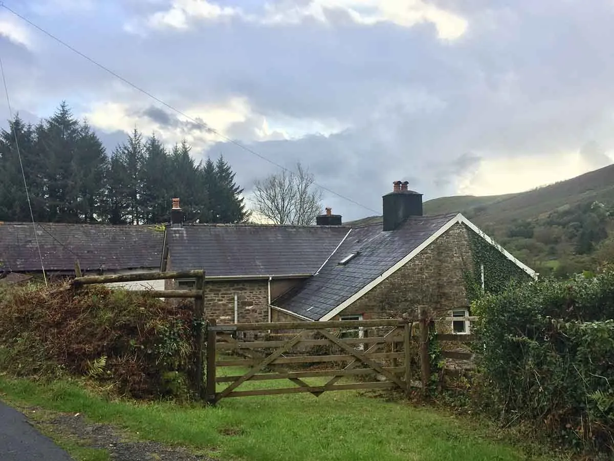 Photo of a small farm in Wales.