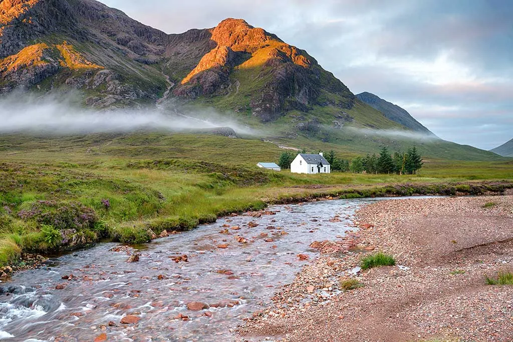 Photo of a smallholding in the highlands of Scotland