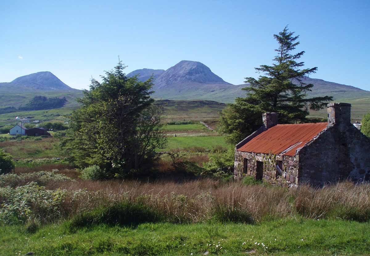 Photo of an old croft in Scotland.